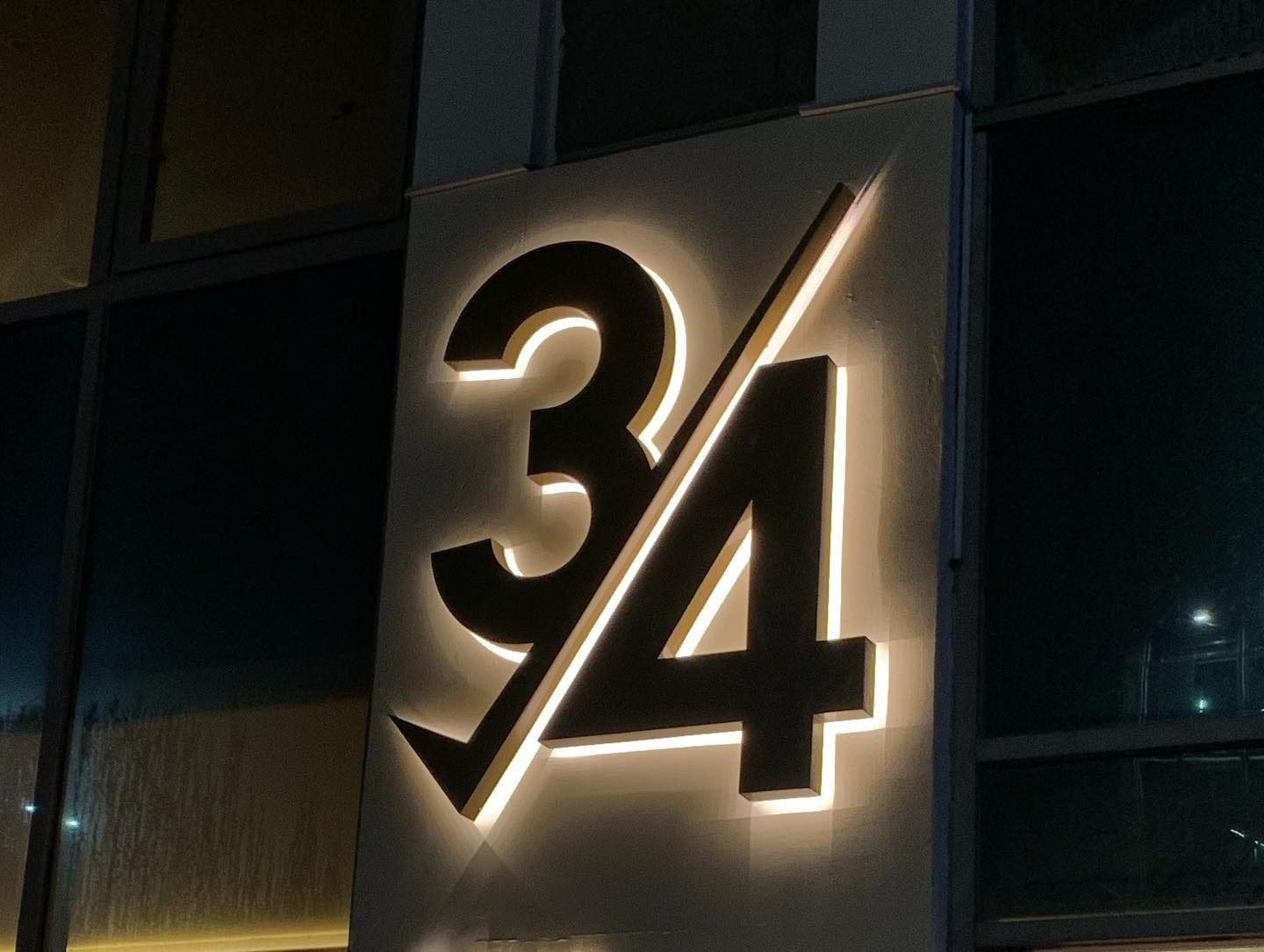 Building top signage in Dubai