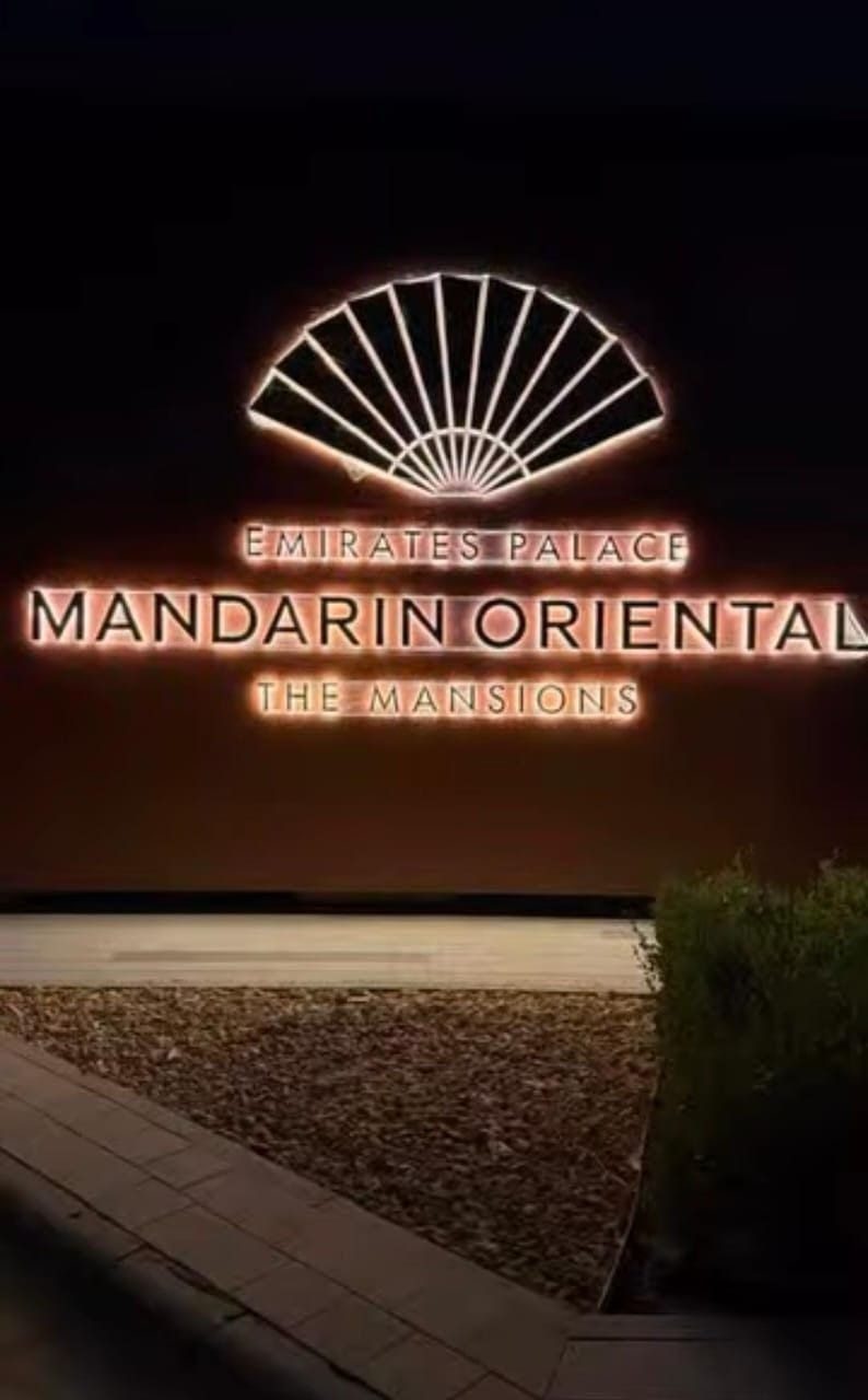 Stainless steel 3D letters signboard in Dubai